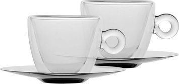 Набір 2 чашок з блюдцями Thermic Glass 300 мл A10089S0102AA01  фото